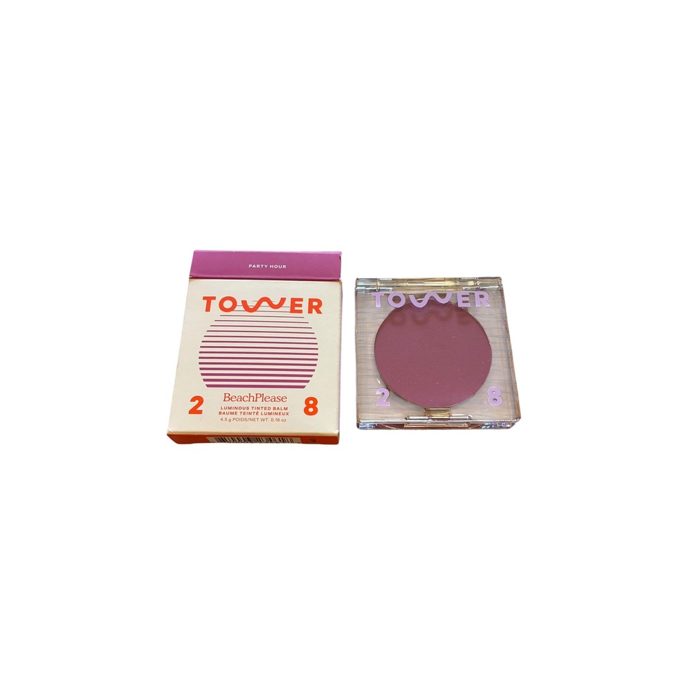 Tower 28 BeachPlease Luminous Tinted Balm Party Hour 4.5g Lip Cheek Blush NIB